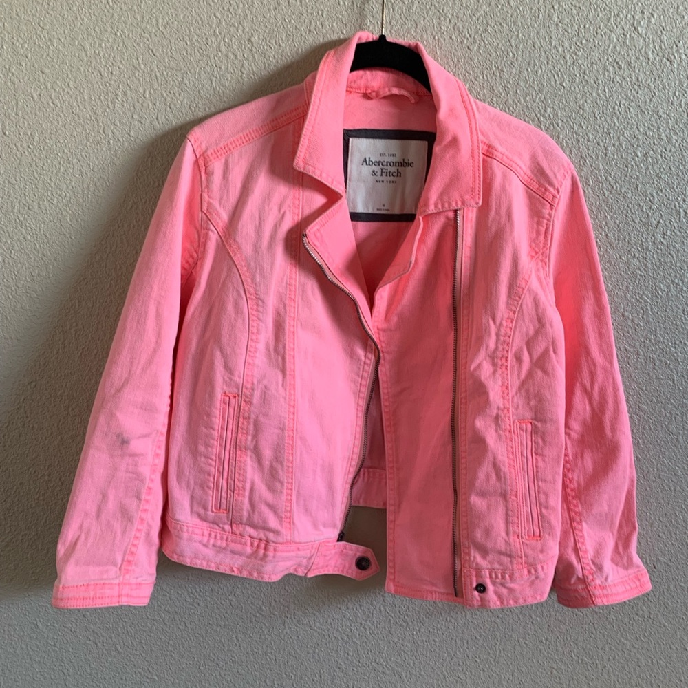 Abercrombie & Fitch Girls Moto Jacket (2)🌴